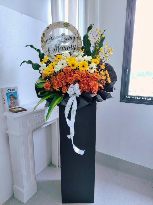 Condolences Flower Stand - Heavenly Grace