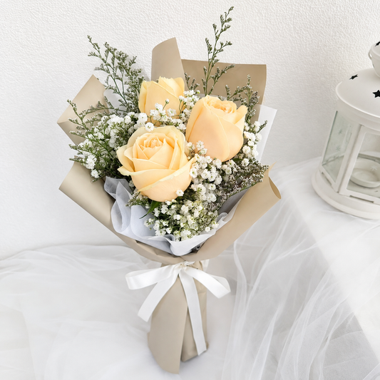 Mini Champagne Rose Bouquet