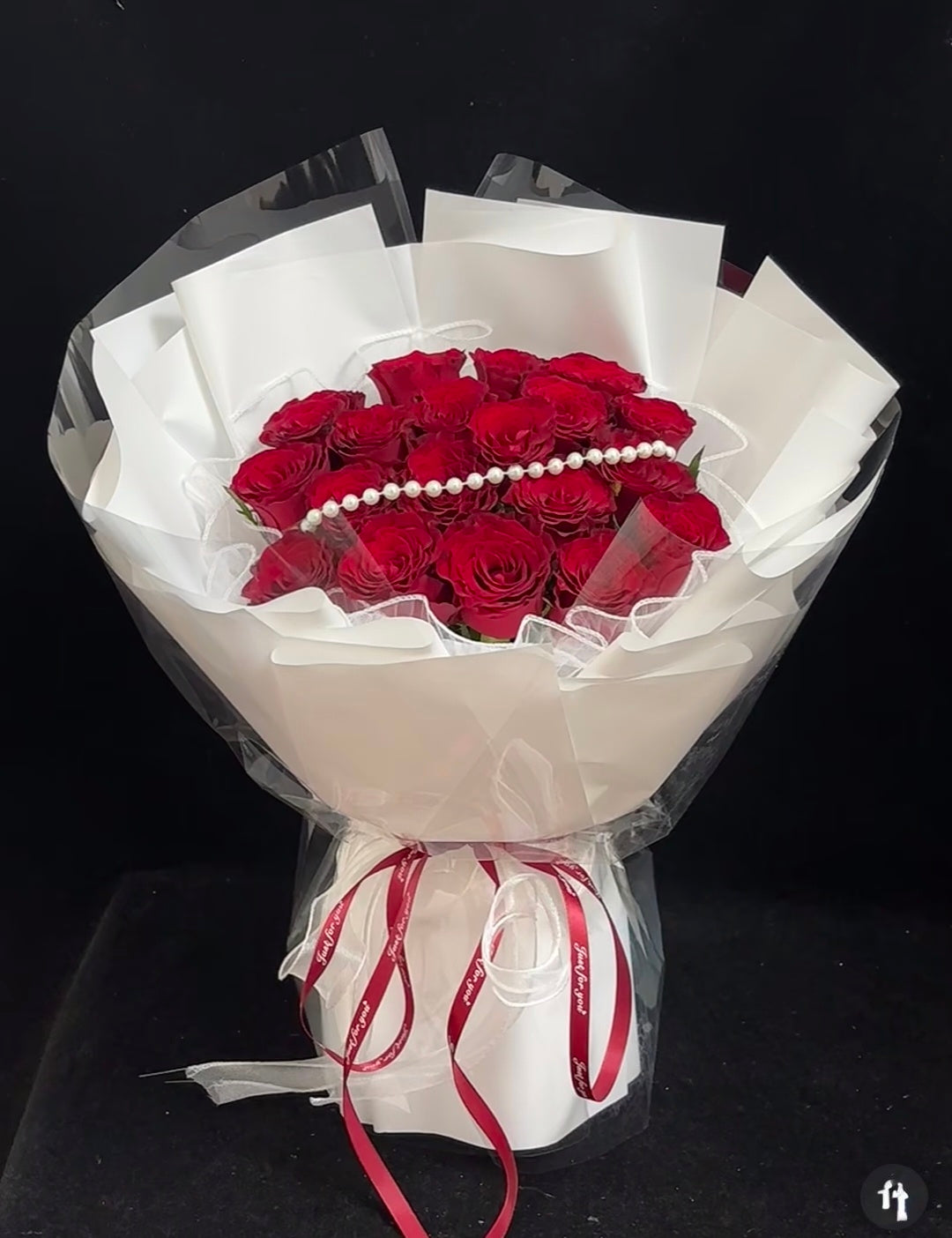 Valentine's Day 18 Rose Flower Bouquet - Passionate Heart
