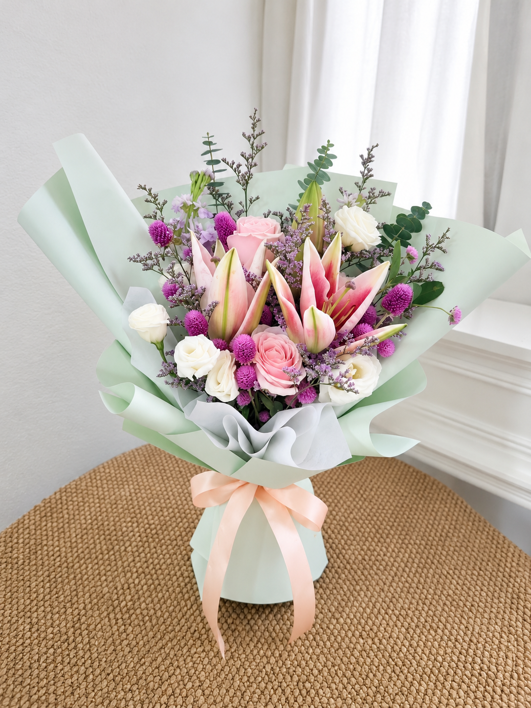 A little Joy - Pink Lily bouquet