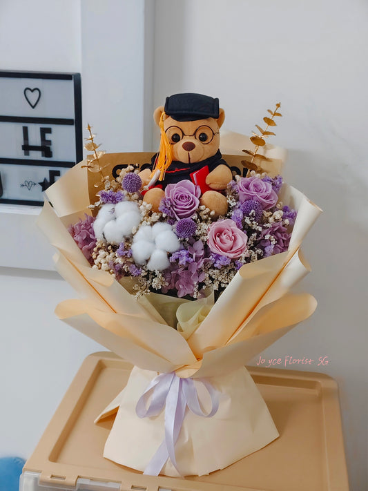 Preserved Graduation Flower Bouquet - Pride & Petals