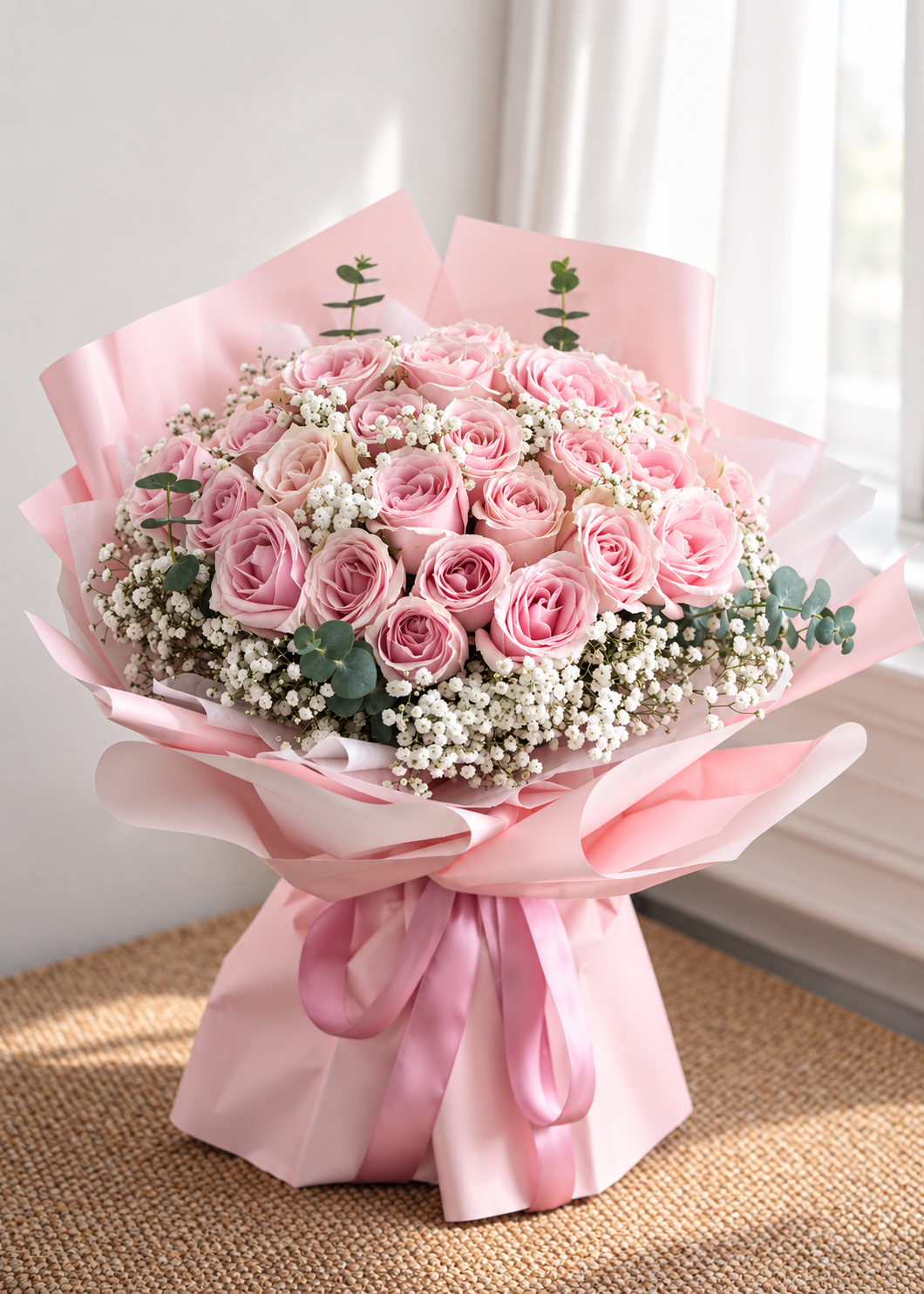 35 Sweet Pink Rose Bouquet