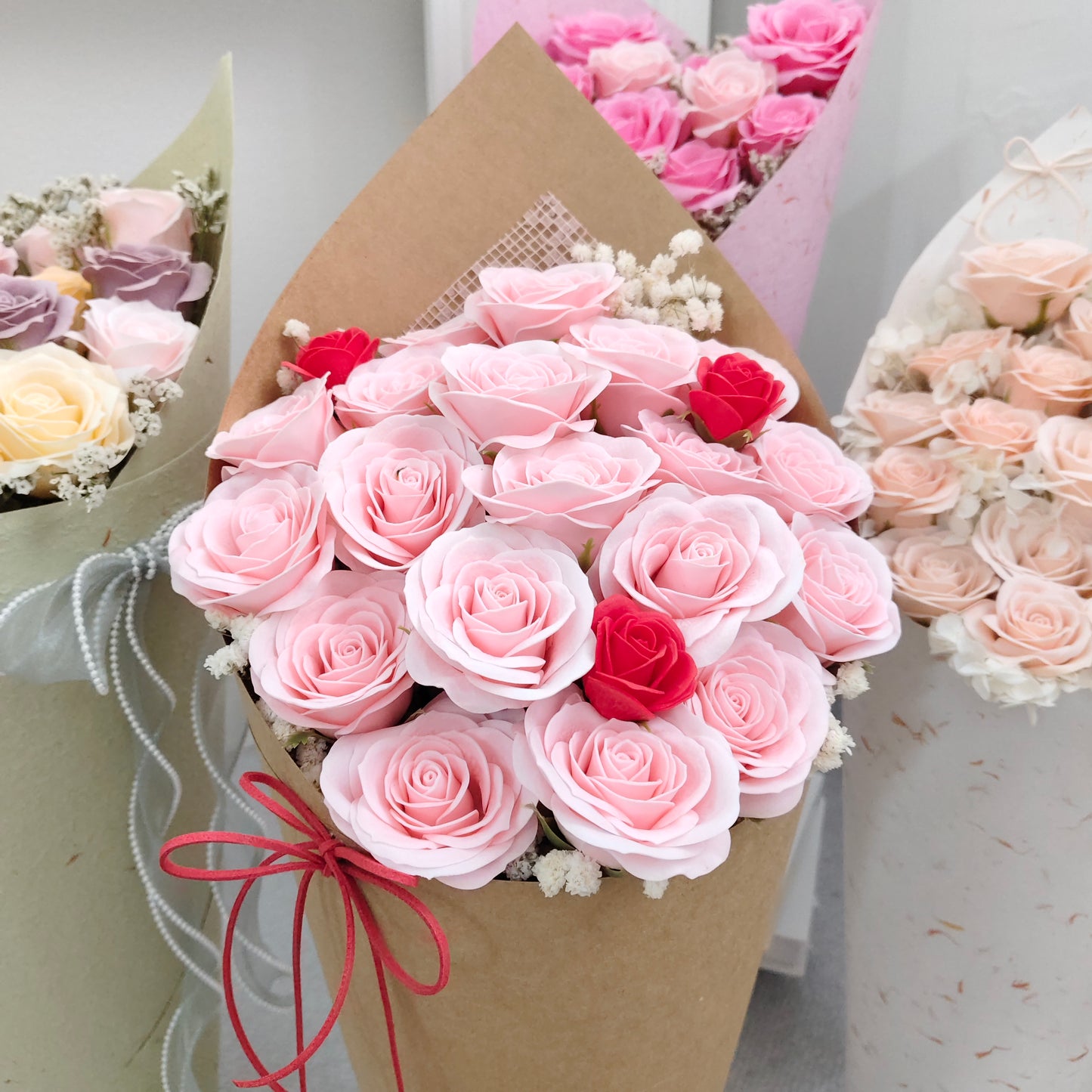Soap Flower Bouquet - Ice Cream
