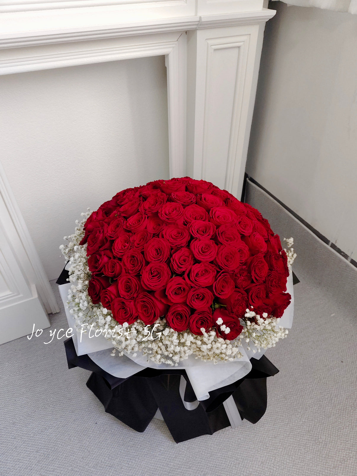 90 Roses 99 Red Rose Flower Bouquet – Joyce Florist SG