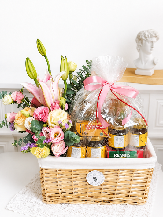 Luxury Wellness Gift Basket - Bird's Nest & Flower