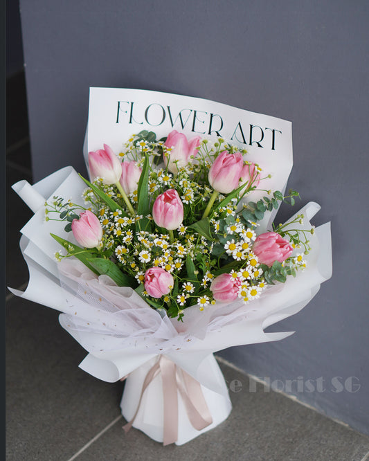 Blush Pink Tulip Bouquet