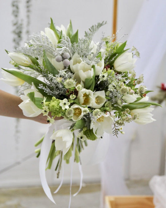 Bridal Wedding Hand Bouquet - Purity