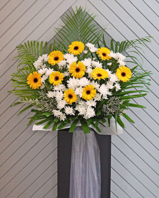 Condolence Flower Stand | Funeral Wreath | Mercy